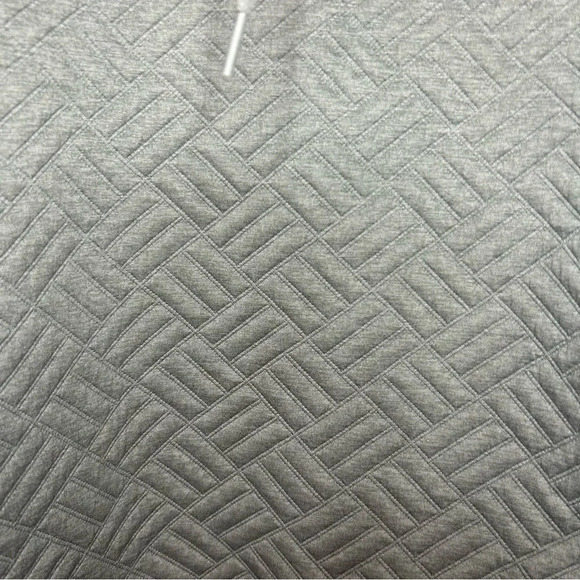 RBX sweatshirt gray funnel neck quilted textured pockets cozy size medium - Picture 3 of 11